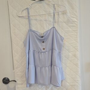 Paper Crane Lavender Button-Front Camisole